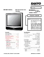 Preview for 1 page of Sanyo DS32424 Service Manual