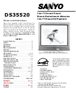 Sanyo DS35520 Owner'S Manual preview