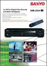 Sanyo DSR-2004 Specifications preview