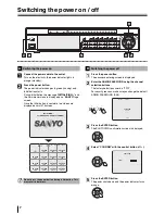 Preview for 14 page of Sanyo DSR-2016 Instruction Manual