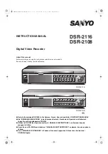 Предварительный просмотр 1 страницы Sanyo DSR-2108 Instruction Manual