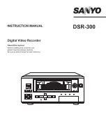 Sanyo DSR - 300 Instruction Manual preview