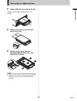 Предварительный просмотр 13 страницы Sanyo DSR - 300 Instruction Manual