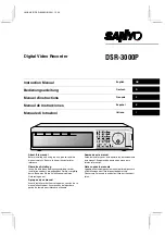 Sanyo DSR-3000P Instruction Manual preview