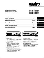 Preview for 1 page of Sanyo DSR-3009P Instruction Manual