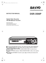 Предварительный просмотр 1 страницы Sanyo DSR-3506P Instruction Manual