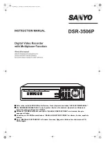 Preview for 1 page of Sanyo DSR-3506P Instruction Manual