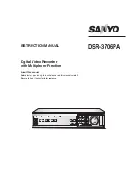 Preview for 1 page of Sanyo DSR-3706PA Instruction Manual