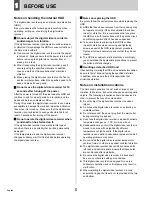 Preview for 6 page of Sanyo DSR-3709 Instruction Manual