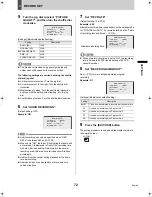 Preview for 73 page of Sanyo DSR-3709P Instruction Manual