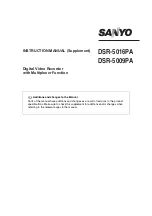 Sanyo DSR-5009PA Instruction Manual preview