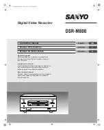 Sanyo DSR-M800 Instruction Manual preview