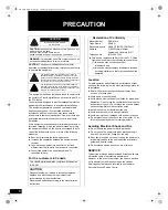 Preview for 2 page of Sanyo DSR-M814 Instruction Manual