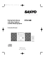 Предварительный просмотр 1 страницы Sanyo DTA-1800 Instruction Manual