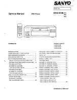 Preview for 1 page of Sanyo DVD-5100 Service Manual