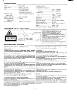 Preview for 2 page of Sanyo DVD-5100 Service Manual