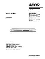 Sanyo DVD-DX405 Service Manual preview