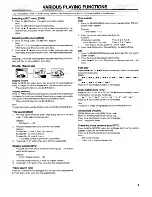 Preview for 9 page of Sanyo DVD-SL20 Instruction Manual