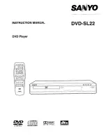 Sanyo DVD-SL22 Instruction Manual preview