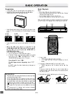 Preview for 14 page of Sanyo DVD-SL25 Instruction Manual