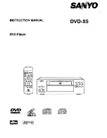 Sanyo DVD-X5 Instruction Manual preview