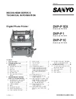 Preview for 1 page of Sanyo DVP-P1 Technical Information