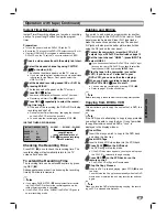 Preview for 25 page of Sanyo DVW-7000 Instruction Manual