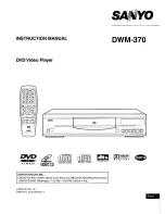 Sanyo DWM-370 Instruction Manual preview