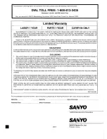 Предварительный просмотр 32 страницы Sanyo DWM-370 Instruction Manual