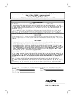 Предварительный просмотр 46 страницы Sanyo DWM-3900 Instruction Manual