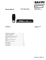 Preview for 1 page of Sanyo DWM-400 Service Manual