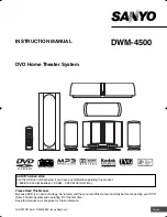 Sanyo DWM-4500 Instruction Manual preview