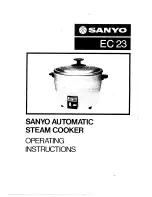 Предварительный просмотр 1 страницы Sanyo EC 23 Operating Instructions Manual