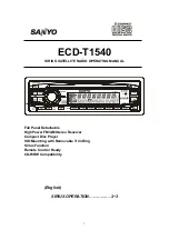 Preview for 25 page of Sanyo ECD-T1540 Operating Instructions Manual