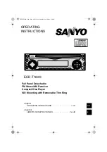 Sanyo ECD-T1820 Operating Instructions Manual предпросмотр