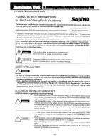 Предварительный просмотр 85 страницы Sanyo ECO G SGP-EW120M2G2W Technical Data Manual