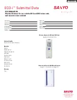 Preview for 1 page of Sanyo ECO-i RCS-BH80AAB.WL Datasheet