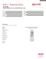 Предварительный просмотр 1 страницы Sanyo ECO-i RCS-SH1AAB Datasheet