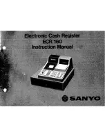 Sanyo ECR 160 Instruction Manual preview