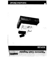 Sanyo ECR-238 Manual preview