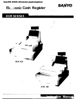 Sanyo ECR-525 Instruction Manual preview