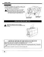 Preview for 8 page of Sanyo EF10NZ - SXGA LCD Projector Owner'S Manual