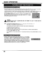 Preview for 32 page of Sanyo EF10NZ - SXGA LCD Projector Owner'S Manual