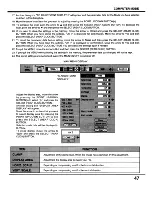 Preview for 47 page of Sanyo EF10NZ - SXGA LCD Projector Owner'S Manual