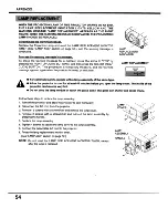 Preview for 54 page of Sanyo EF10NZ - SXGA LCD Projector Owner'S Manual