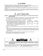 Preview for 2 page of Sanyo EF30NL - SXGA LCD Projector Owner'S Manual