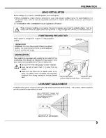 Preview for 9 page of Sanyo EF30NL - SXGA LCD Projector Owner'S Manual