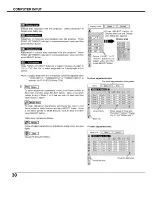 Preview for 30 page of Sanyo EF30NL - SXGA LCD Projector Owner'S Manual