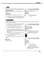 Preview for 41 page of Sanyo EF30NL - SXGA LCD Projector Owner'S Manual