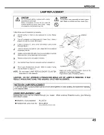 Preview for 45 page of Sanyo EF30NL - SXGA LCD Projector Owner'S Manual